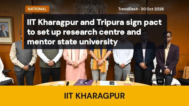 IIT Kharagpur and Tripura sign pact to set up research centre and mentor state university