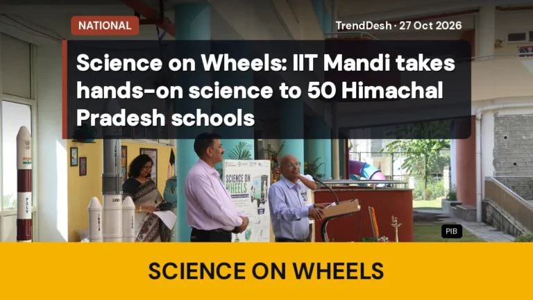 Science on Wheels: IIT Mandi takes hands-on science to 50 Himachal Pradesh schools