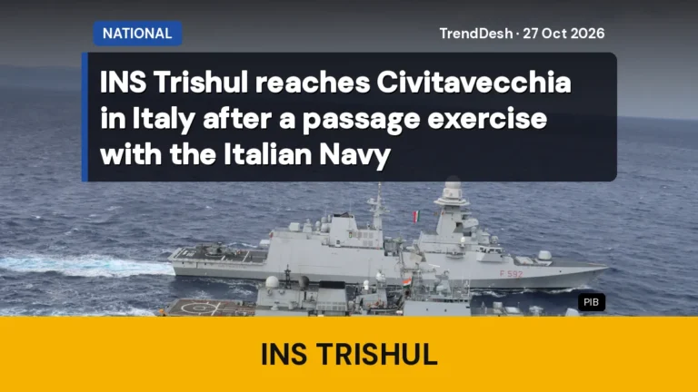 INS Trishul reaches Civitavecchia in Italy after a passage exercise with the Italian Navy