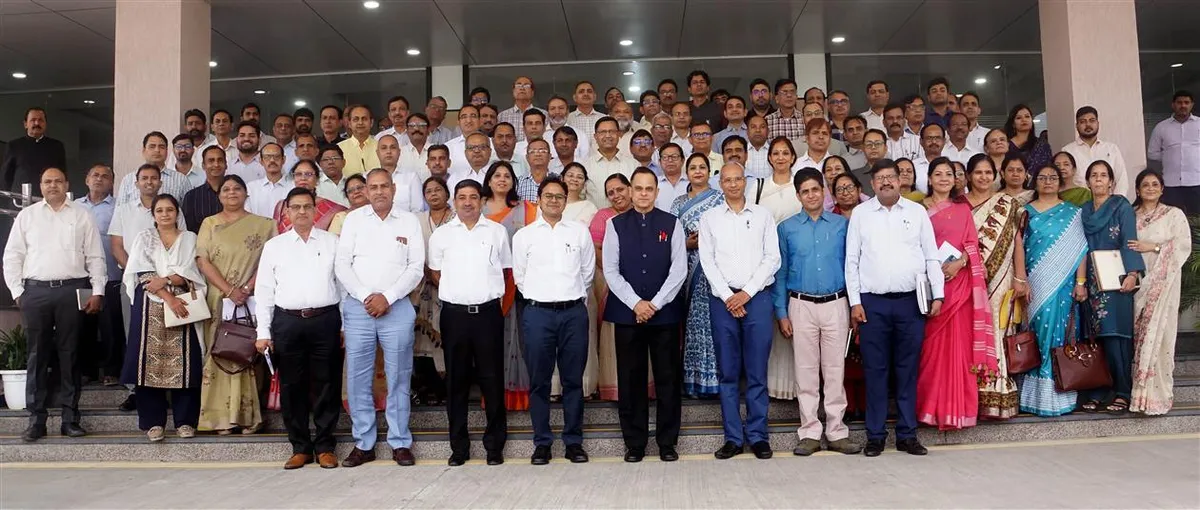 government colleges in Rajasthan: Chief Secretary V Srinivas interacts with principals of government colleges in Jaipur