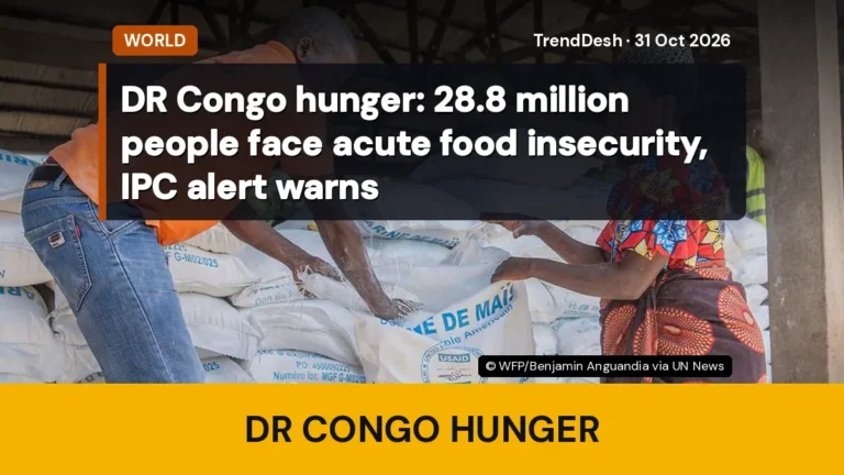 DR Congo hunger: 28.8 million people face acute food insecurity, IPC alert warns
