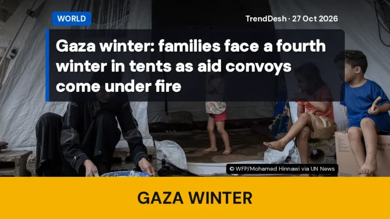 Gaza winter: families face a fourth winter in tents as aid convoys come under fire