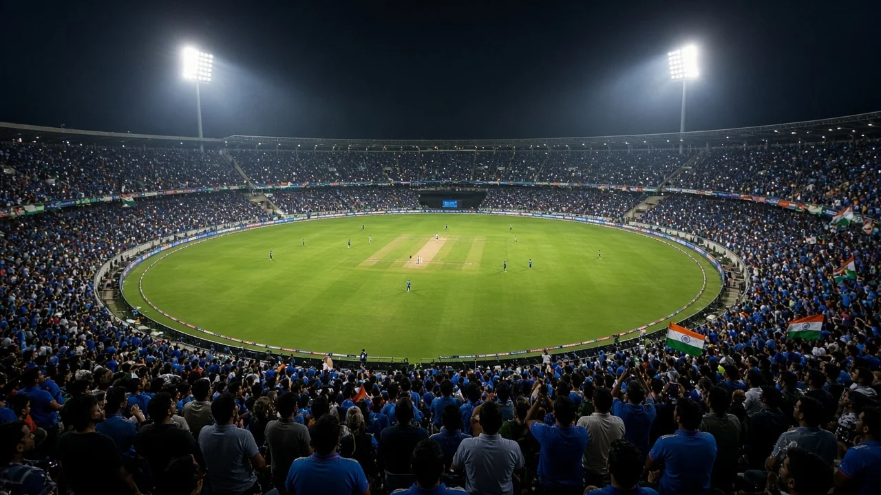 India vs West Indies 3rd T20I: AI-generated illustration of the scene