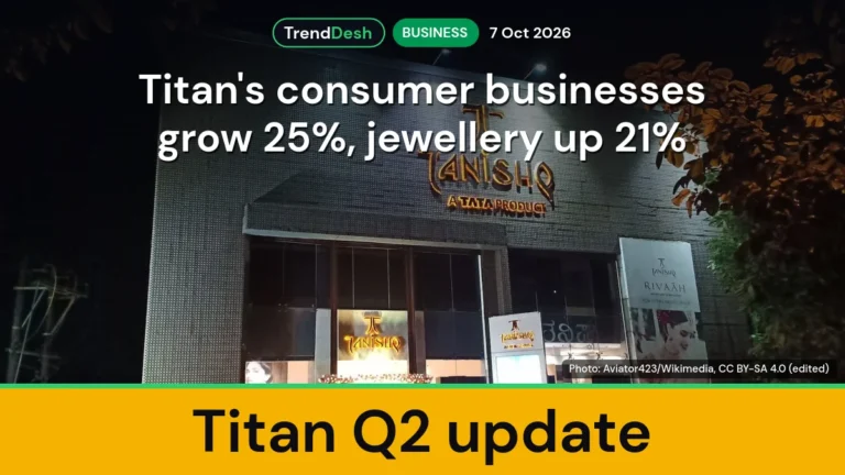 Titan Q2 update: consumer businesses grow 25%, jewellery up 21%